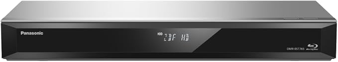 Panasonic DMR-BST765AG Blu-ray Recorder mit 500 GB HDD, 4K Upscaling, Triple Tuner, Simultanaufnahme, Smart Ready, silber