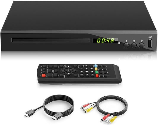 JOVELL HD Blu-ray Player 1080P - Region B/2 Blu-ray Disc Player mit HDMI, AV, Koaxialausgang und USB-Eingang für TV
