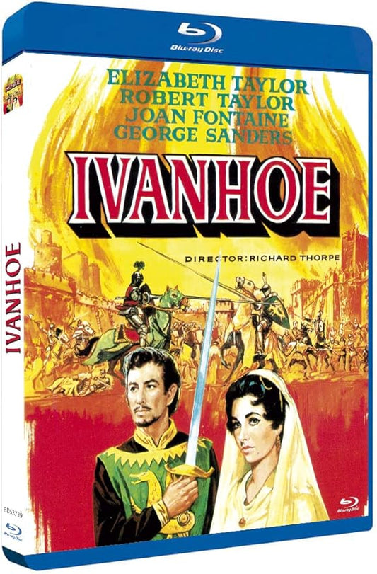 MPO Blu-ray-Player Der schwarze Ritter 1952 Blu-ray Spanisch Import mit Deutschem Originalton, Robert Taylor, Elizabeth, Joan Fontaine, Geor
